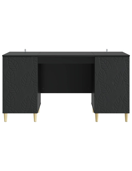 Scrivania Nero Legno ingegnerizzato 142,5 x 50 x 75 cm