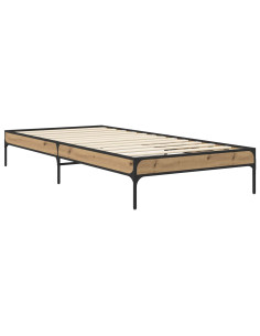 Struttura del letto Rovere Artigianale 80 x 200 cm 2
