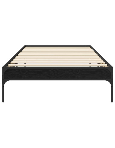 Struttura del letto Rovere Nero 80 x 200 cm