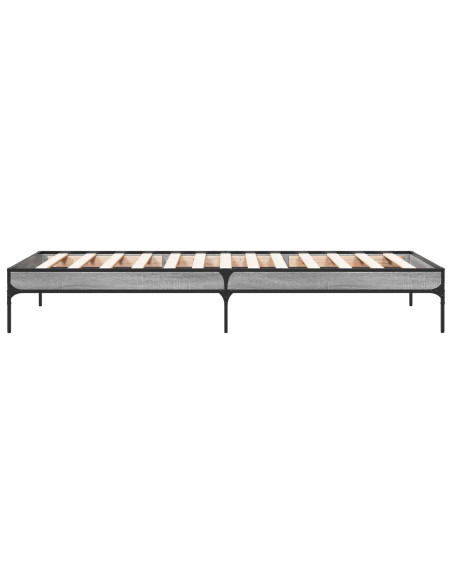 Struttura del letto Sonoma grigio 80 x 200 cm