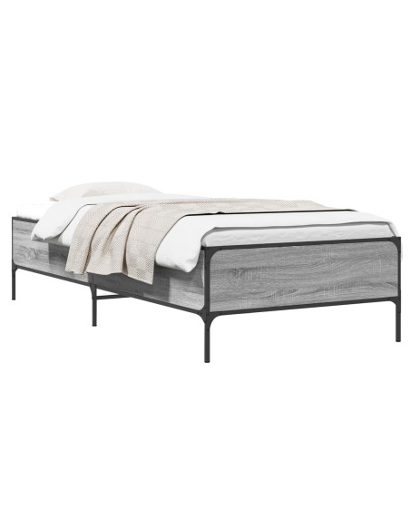 Struttura del letto Sonoma grigio 80 x 200 cm