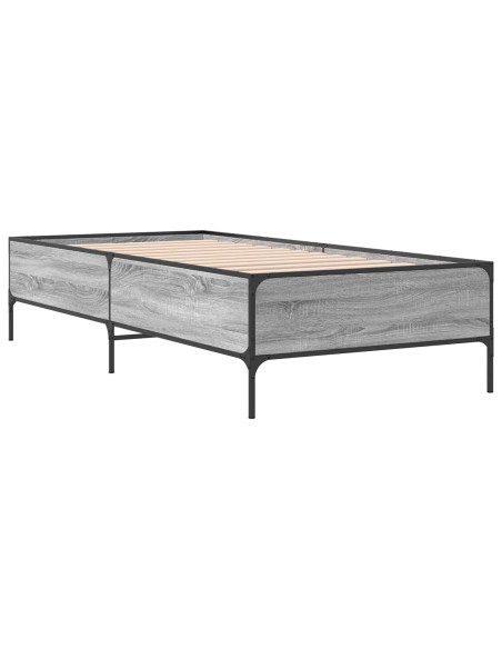 Struttura del letto Sonoma grigio 80 x 200 cm