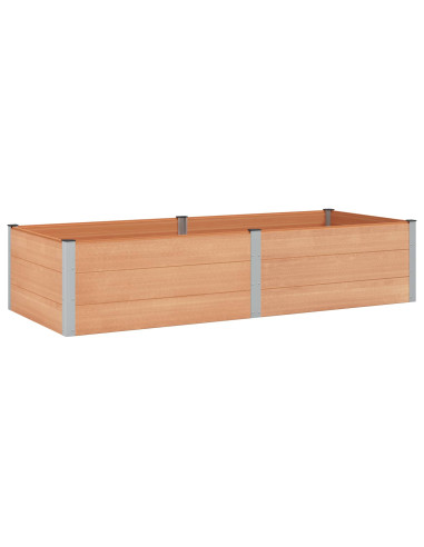 Letto rialzato da giardino Marrone 250 x 100 x 54 cm