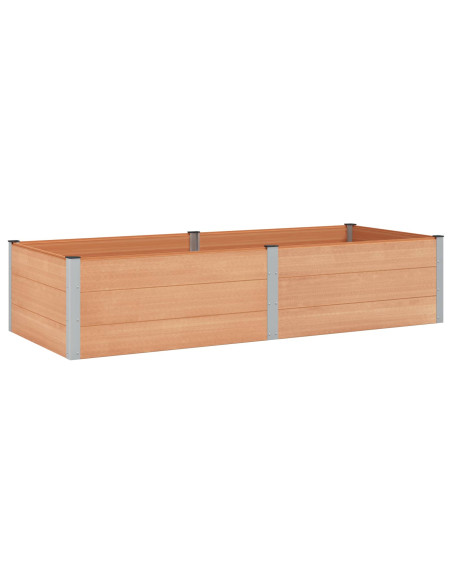 Letto rialzato da giardino Marrone 250 x 100 x 54 cm