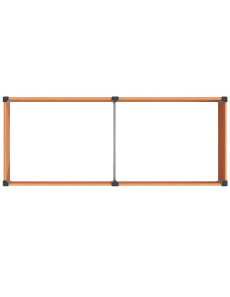 Letto rialzato da giardino Marrone 250 x 100 x 54 cm