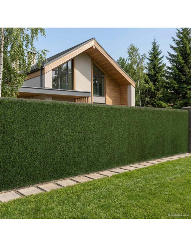 Recinzione Artificiale Verde chiaro 1,5 x 6 m PVC e Acciaio