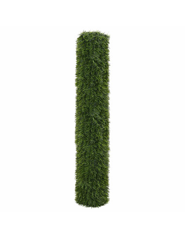 Recinzione Artificiale Verde chiaro 1,5 x 6 m PVC e Acciaio