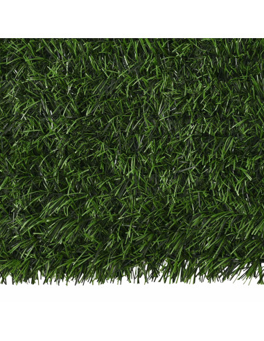 Recinzione Artificiale Verde chiaro 1,5 x 5 m PVC e Acciaio