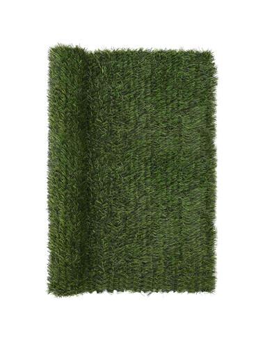 Recinzione Artificiale Verde chiaro 1,5 x 4 m PVC e Acciaio