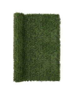 Recinzione Artificiale Verde chiaro 1,5 x 3 m PVC e Acciaio 2