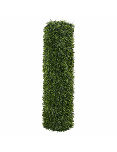 Recinzione Artificiale Verde chiaro 1 x 3 m PVC e Acciaio
