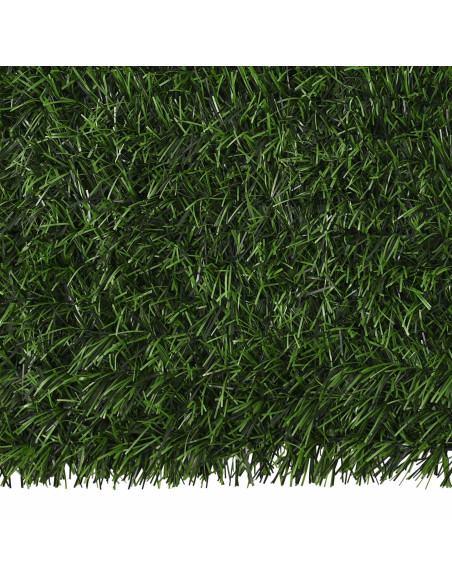Recinzione Artificiale Verde chiaro 1 x 3 m PVC e Acciaio