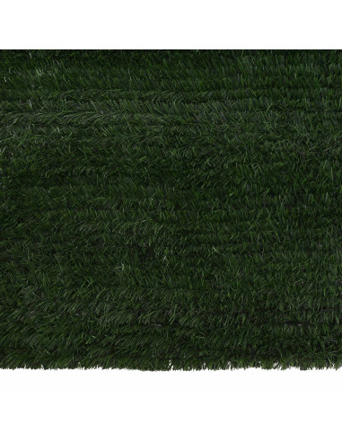 Recinzione Artificiale Verde Scuro 1,5 x 3 m PVC e Acciaio