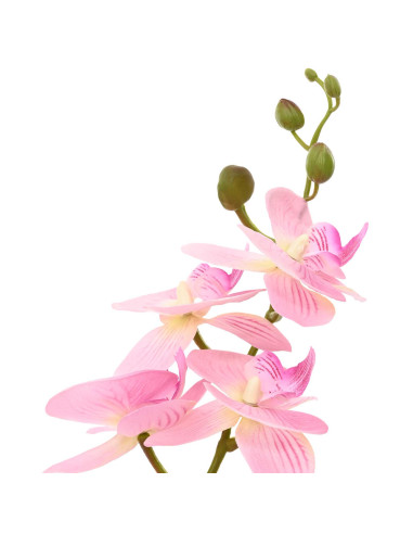 Pianta di Orchidea Artificiale con Vaso Rosa 45 x 15 x 65 cm