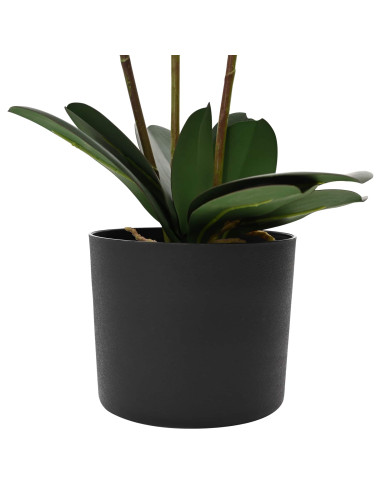 Pianta di Orchidea Artificiale con Vaso Bianco 45 x 15 x 65 cm