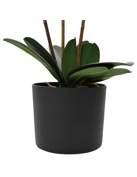 Pianta di Orchidea Artificiale con Vaso Bianco 45 x 15 x 65 cm