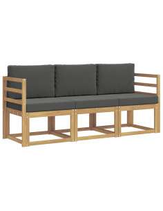 Set di divani da esterno 3 pcs 2