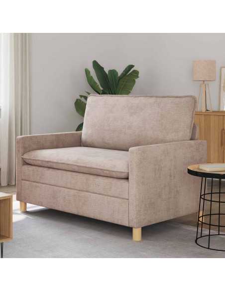 Divano Beige 126 x 81 x 87,5 cm Poliestere