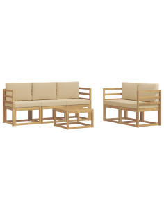 Set di divani da esterno 6 pcs 2