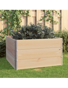 Fioriere Rialzate 3 pz 100x100 cm in Legno Massello di Pino