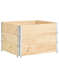 Fioriere Rialzate 3 pz 100x100 cm in Legno Massello di Pino 2