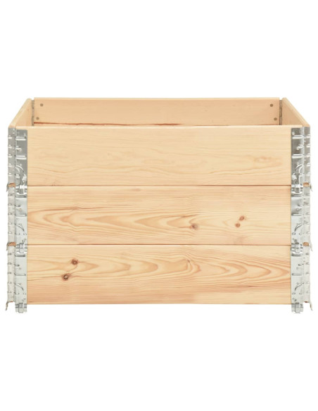 Fioriere Rialzate 3 pz 100x100 cm in Legno Massello di Pino