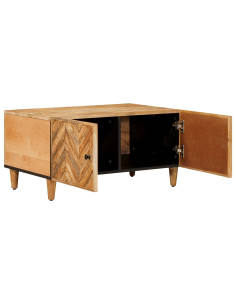 Tavolino da salotto Marrone 80 x 50 x 40 cm 2