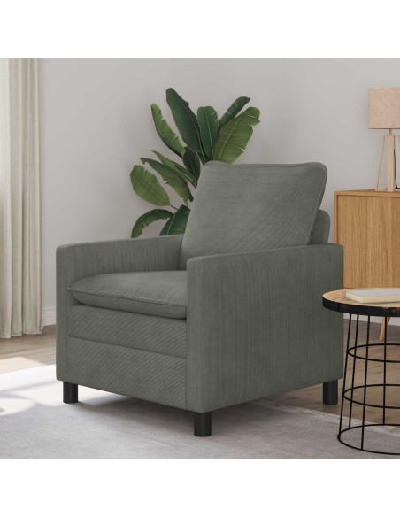 Divano Grigio Chiaro 76 x 81 x 87,5 cm Tessuto