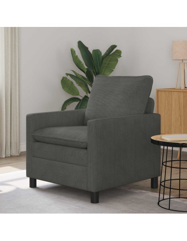 Divano Grigio Scuro 76 x 81 x 87,5 cm Tessuto