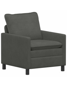 Divano Grigio Scuro 76 x 81 x 87,5 cm Tessuto 2