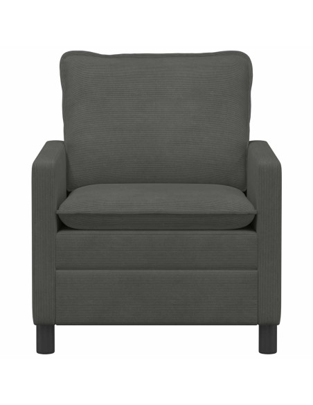 Divano Grigio Scuro 76 x 81 x 87,5 cm Tessuto