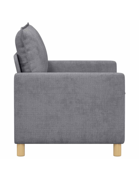 Divano Grigio Chiaro 126 x 81 x 87,5 cm Poliestere