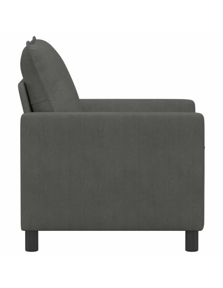 Divano Grigio Scuro 76 x 81 x 87,5 cm Tessuto