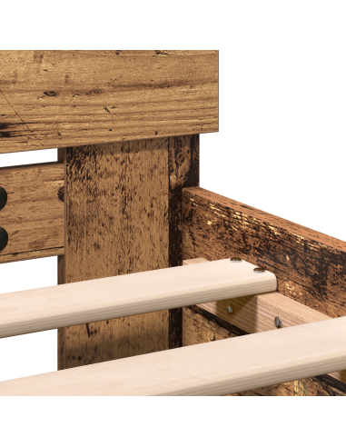 Struttura del letto Legno vecchio 193 x 125 x 70 cm