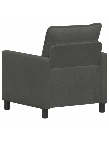 Divano Grigio Scuro 76 x 81 x 87,5 cm Tessuto