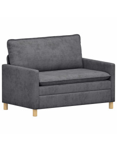 Divano Grigio Scuro 126 x 81 x 87,5 cm Poliestere 2