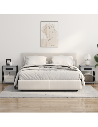 Armadio da Notte Grigio Sonoma 41 x 31 x 51 cm