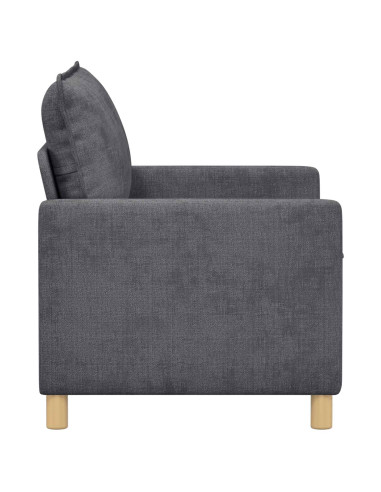 Divano Grigio Scuro 126 x 81 x 87,5 cm Poliestere