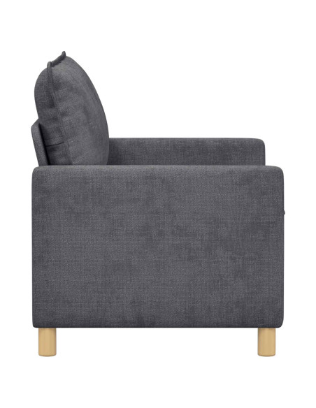 Divano Grigio Scuro 126 x 81 x 87,5 cm Poliestere
