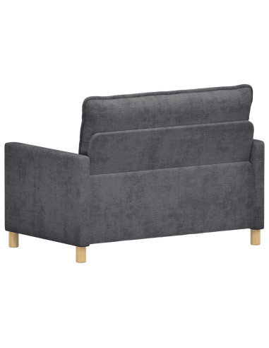 Divano Grigio Scuro 126 x 81 x 87,5 cm Poliestere
