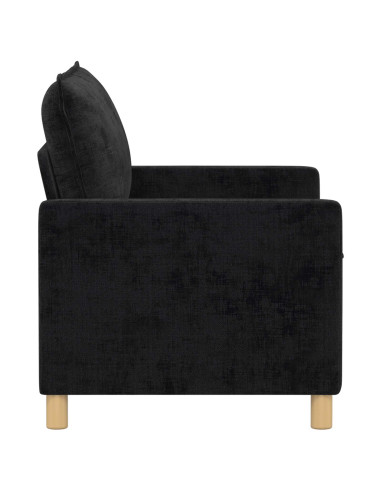 Divano Nero 126 x 81 x 87,5 cm Poliestere
