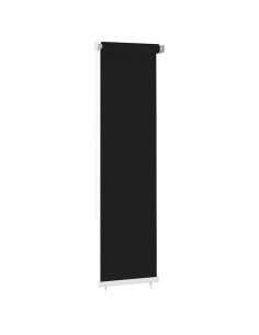 Tenda a Rullo per Esterni 60x230 cm Nera HDPE