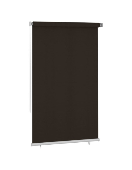 Tenda a Rullo per Esterni 140x230 cm Marrone HDPE