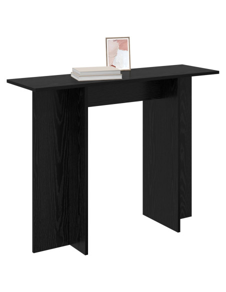 Tavolo consolle Rovere Nero 100 x 30 x 75 cm