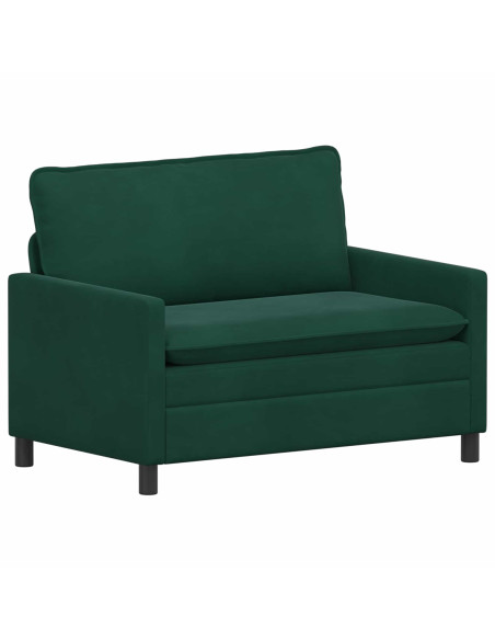 Set di divani 2 pcs Verde scuro Velluto