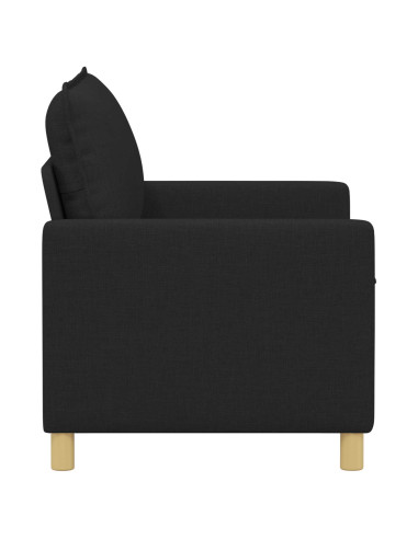 Divano Nero 126 x 81 x 87,5 cm Tessuto