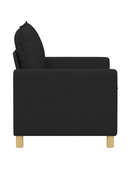Divano Nero 126 x 81 x 87,5 cm Tessuto