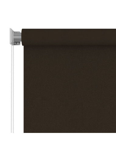 Tenda a Rullo per Esterni 200x140 cm Marrone HDPE