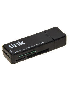 MINI LETTORE SCHEDE USB 3.0 BK MICRODSD/SD/MMC/MS/MSPRO/MSDUAL