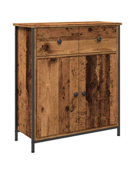 Credenza Legno Antico 70x30x80 cm in Legno Multistrato